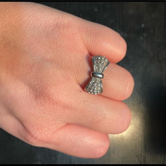 Crystal bow ring set - Picture 2 of 4